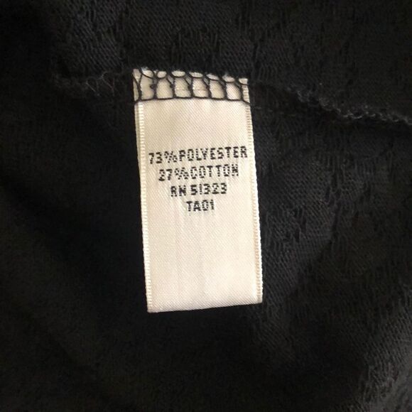 Josephine Chaus Long sleeve Round Neck Black top size XL - Picture 5 of 5